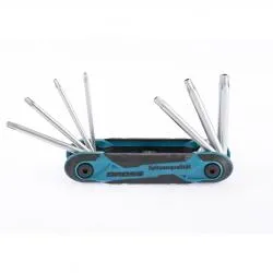 Набор ключей имбусовых Gross Tamper-Torx TT10-TT40 CrV складные 7шт 16413