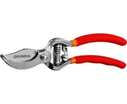 Секатор плоскостной GRINDA 150 мм, рез  до 12 мм., мини цельнокованый, 423101