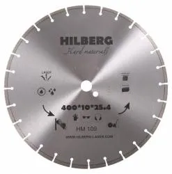 Диск алмазный HILBERG HARD MATERIALS LASER 400мм HM109