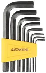 Набор ключей STAYER STANDARD имбусовые HEX 2-10мм 8шт 27405-H8