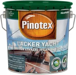 Лак яхтный алкидно-уретановый Pinotex Lacker Yacht полуматовый 2,7 л.