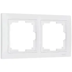 Рамка на 2 поста Werkel белый, basic  WL03-Frame-02