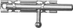 Шпингалет накладной стальной белый цинк 65мм ЗТ-19305
