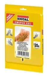 Салфетки не пылящие SOUDAL SWIPEX с растворителями 20шт 120874