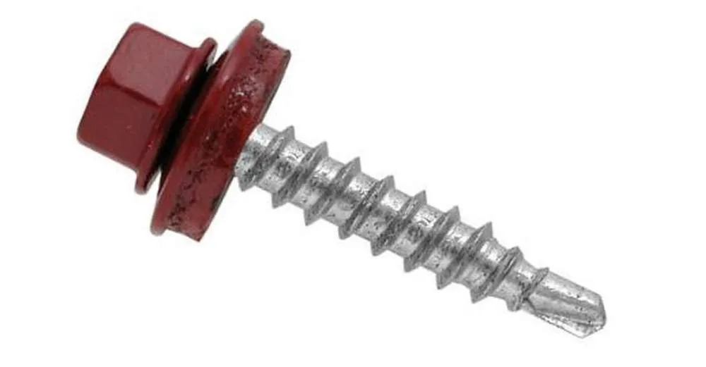 Саморез кровельный крашенный RAL (3005) 5.5х25мм (1кг=175шт)