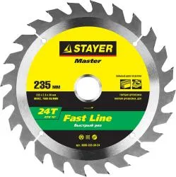 Диск пильный STAYER 235x30мм 24T по дереву 3680-235-30-24