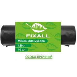 Мешки для мусора ПВД Fixall 50 мкм 220 л черные упак 10 шт особо прочные 1255