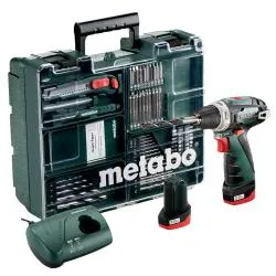 Аккумуляторная дрель-шуруповерт METABO 10,8В 2АКБ кейс POWERMAXX BS Basic Set