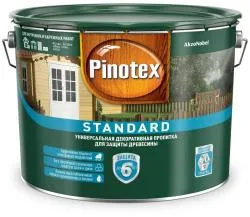 Пропитка декоративная для защиты древесины Pinotex Standard база CLR 9 л.