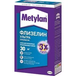 Клей METHYLAN обойный для флизелиновых обоев Флизелин Премиум 250г