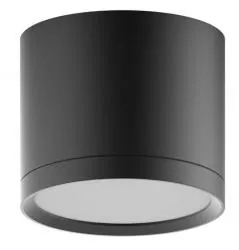LED светильник накладной с рассеивателем HD016 10W (черный) 3000K 88х75, 700лм, 1/30