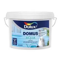 Краска для деревянных фасадов водно-дисперсионная Dulux Domus Aqua полуматовая база BW 10 л.