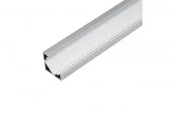 Угловой профиль для светодиодной ленты, анодированный алюминий 200 см / Uniel