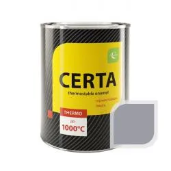 Термостойкая эмаль CERTA серая до 400 °C 0,8 кг