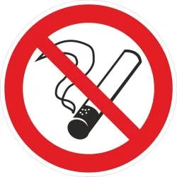 Знак на пленке "Запрещается курить"