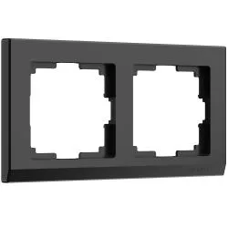 Рамка на 2 поста черный WERKEL WL04-Frame-02-black