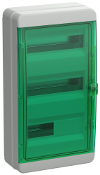 Бокс навесной IEK TEKFOR КМПн-36 IP65 36 модулей зеленая прозрачная дверца TF5-KP72-N-36-65-K03-K06