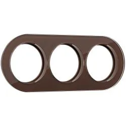 Рамка на 3 поста Коричневый WERKEL WL21-frame-03
