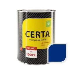 Термостойкая эмаль CERTA синяя до 400 °C 0,8 кг