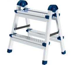 Стремянка двухсторонняя Сибртех 2 стальные ступени 97982