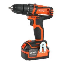 Дрель-шуруповерт аккумуляторная PATRIOT BR 241ES, 2,0 Ah, 24V, 27Hm/33Hm