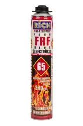 Пена монтажная RICH fire-resistant огнестойкая профессиональная 900гр 114140