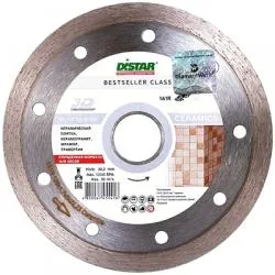 Диск алмазный DISTAR Bestseller ceramics сплошной 125х1,5х8х22,23мм 11315095010
