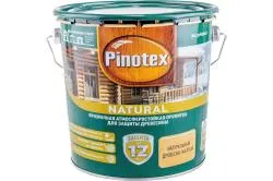 Пропитка декоративная для защиты древесины Pinotex Natural 2,7 л.