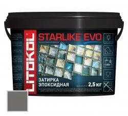 Затирка эпоксидная Litokol Starlike EVO S.120 Свинцово-серый 2.5кг 485160003