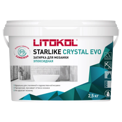 Затирка эпоксидная Litokol Starlike Crystal EVO S.810 зелёный 2,5кг 485480002