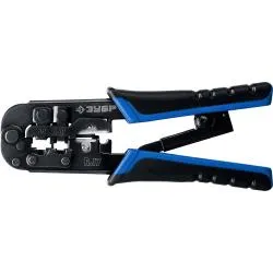 RJ-7 кримпер универсальный, RJ45, RJ11/RJ12, ЗУБР Профессионал