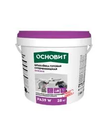 Шпаклевка полимерная ОСНОВИТ ЭЛИСИЛК PA39 W финишная готовая белая 28кг