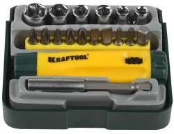 Набор отвертки KRAFTOOL Bit-Lock-18 реверсивная отвертка с насадками 18 шт 26143-H18