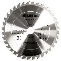 Диск пильный Hilberg INDUSTRIAL дерево 400х50х3,4мм 36T HW410