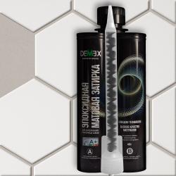 Затирка эпоксидная DEMEX двухкомпонентная в картридже матовая холодный бежевый 480гр 00303 DME-303