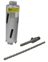 Коронка алмазная HILBERG laser deep drill по бетону 52мм HD352