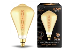 Лампа Gauss LED Filament ST164 GAUSS E27 8.5W Amber 660lm 2000K 1/6