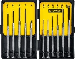 Отвертки часовые STAYER для особоточных работ 11 предметов 2560-H11_z02