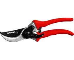 Секатор плоскостной GRINDA 210 мм, с алюминиевыми рукоятками,  8-423001_z02