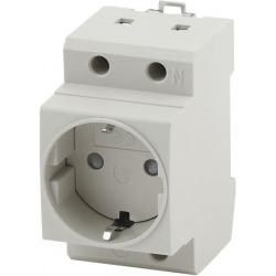 Розетка на DIN-рейку ЭРА PRO MRD10-16-E 16А с заземлением Б0057482