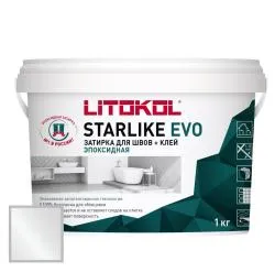 Затирка эпоксидная Litokol Starlike EVO S.700 Прозрачный 1кг 485460002