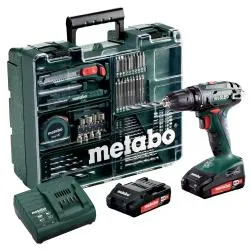 Аккумуляторная дрель-шуруповерт METABO 18В 2АКБ кейс BS 18 SET
