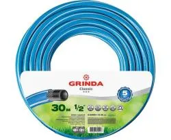 Шланг садовый CLASSIC GRINDA Ø 1/2' х 30 м, 25 атм., 3-х слойный, армированный, 8-429001-1/2-30_z02