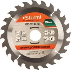 Диск пильный 200х32х24Т STURM