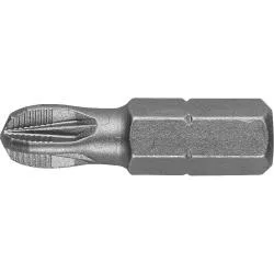 Биты STAYER "PROFI", хвостовик C 1/4", PZ №3, 25мм, 2шт