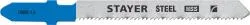 Полотна STAYER T218A для эл/лобзика HSS по металлу (09-3мм) фигур. рез T-хвост. шаг 12мм 50мм 2шт