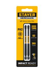 Биты торсионные STAYER HERCULES PH2 100мм 2 шт 26231-2-100-2