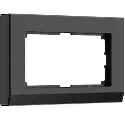 Рамка для двойной розетки черный WERKEL WL04-Frame-01-DBL-black