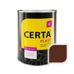 Эмаль по металлу CERTA-PLAST шоколад полуглянец 0,8 кг