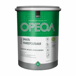Эмаль универсальная акриловая Ореол глянцевая красная 1кг